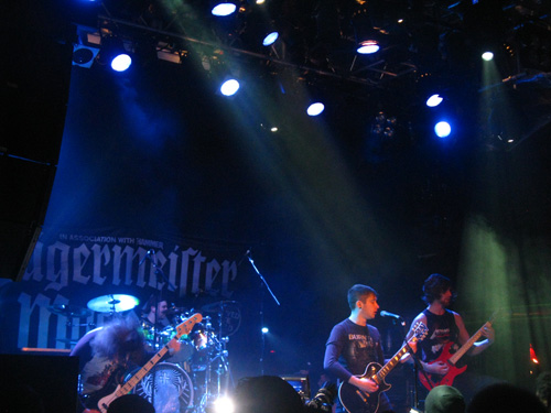 Sylosis on stage at The Jagermeister Tour in Islington