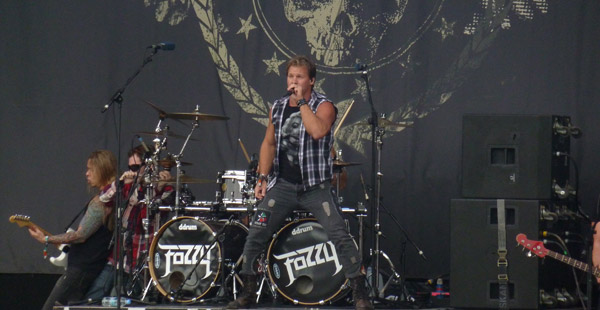 Chris Jericho & Fozzy on stage at Download 2012