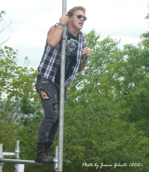 Chris Jericho of Fozzy & WWE on stage at Download 2012