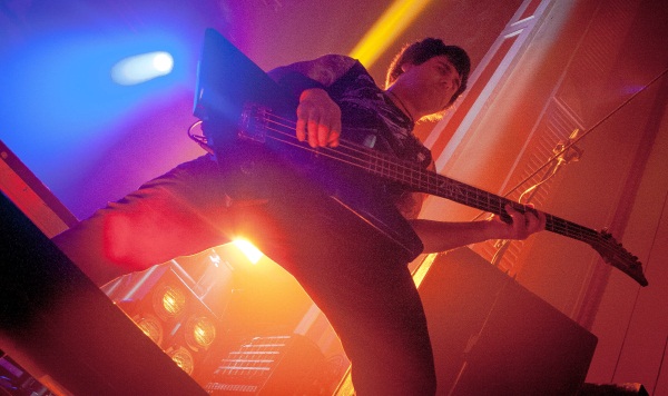 Mike D'Antonio from Killswitch Engage on stage in Glasgow 2014
