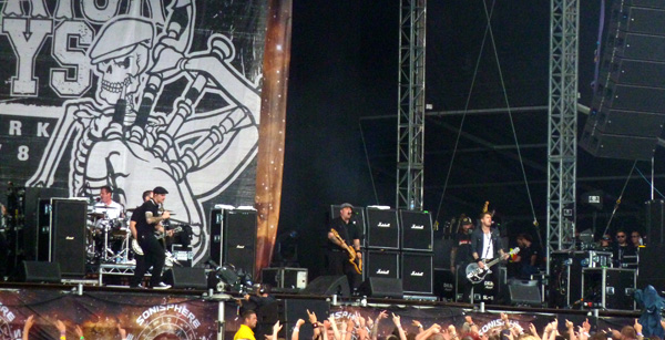 Dropkick Murphys performing at Sonisphere Knebworth 2014