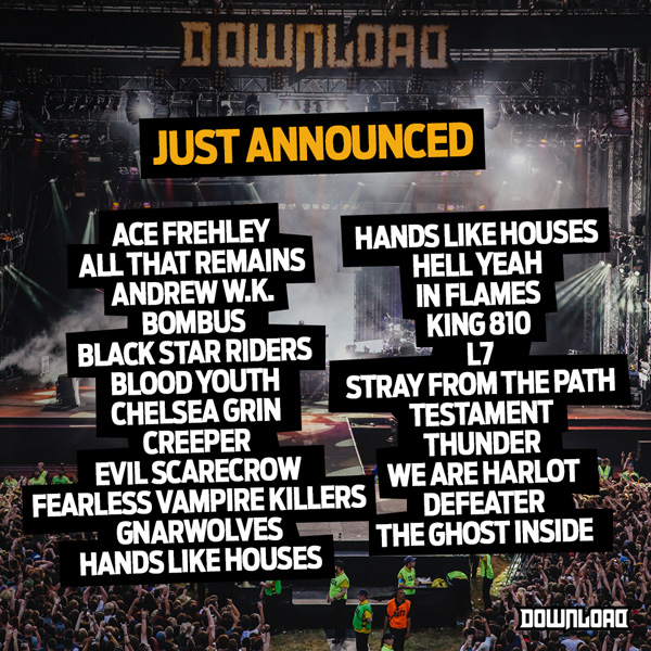 Download Festival 2015 January 28th Line Up Announcement