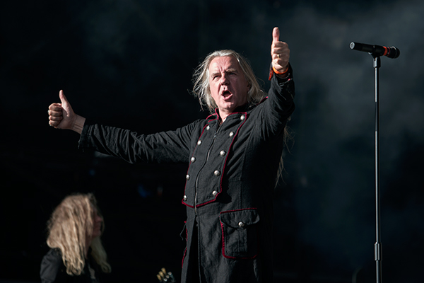 Saxon's Biff Byford on stage at Bloodstock Open Air Festival 2014