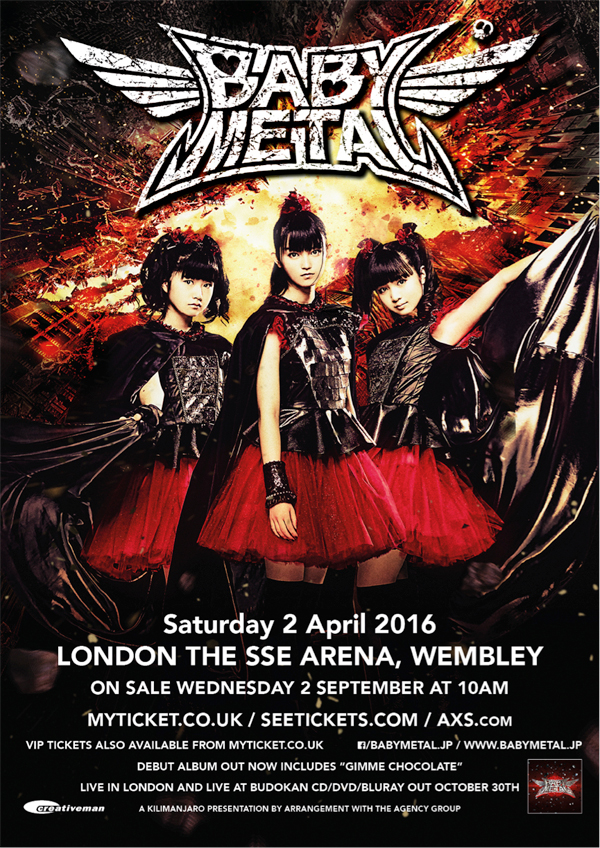 Babymetal London Wembley Arena Show Poster