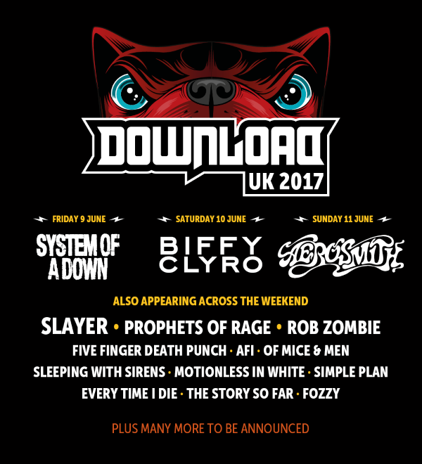 Download Festival 2017 First Line Up Poster