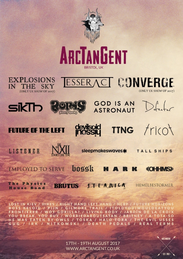 ArcTanGent Festival 2017 Third Poster