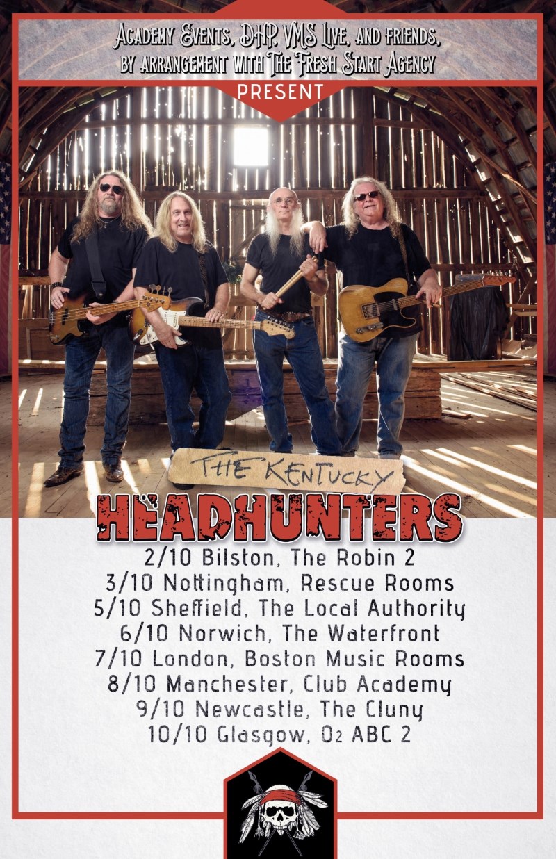 The Kentucky Headhunters 2017 UK Tour Poster