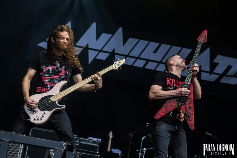 Annihilator on stage at Bloodstock Open Air Festival 2017