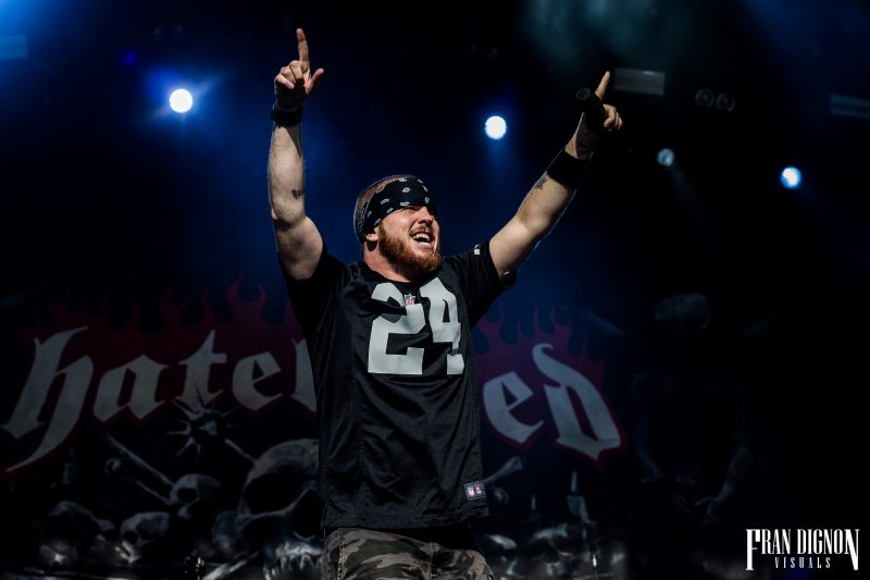 Hatebreed on stage at Bloodstock Open Air Festival 2017