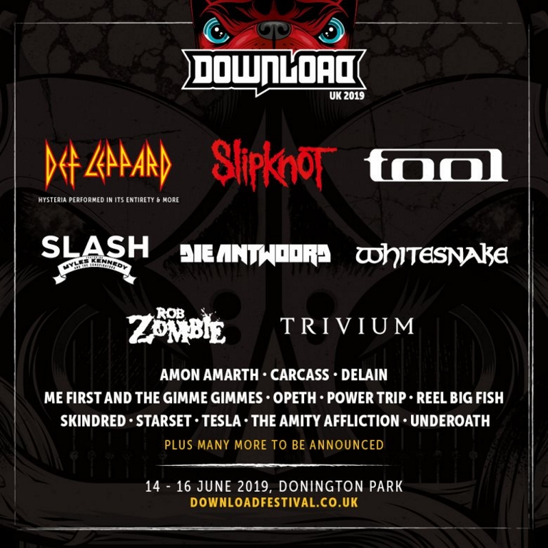 Download Festival 2019 First Line Up Poster Wide