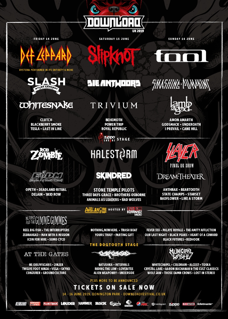 Download Festival 2019 January Halestorm Line Up Poster