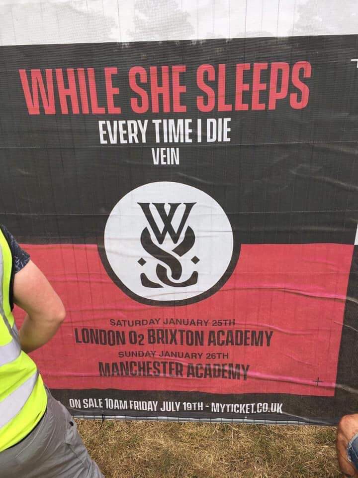 While She Sleeps ETID Vein Shows Poster 2000 Trees