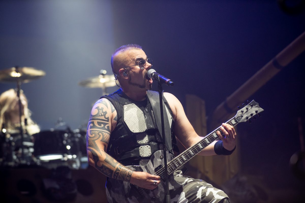 Sabaton on stage at Bloodstock Open Air Festival 2019