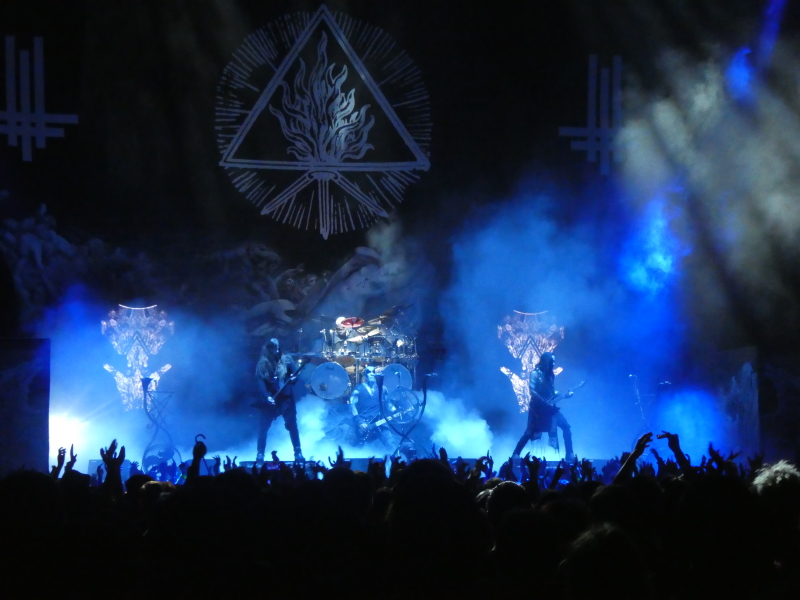 Behemoth on stage at The O2 Arena, London